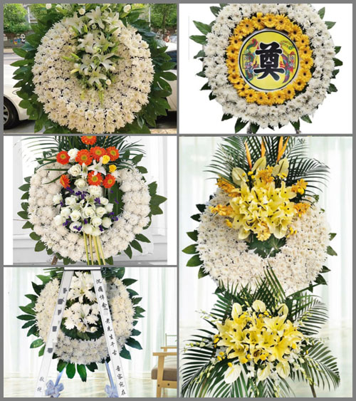 山西运城闻喜县后宫乡三河口村花圈速递